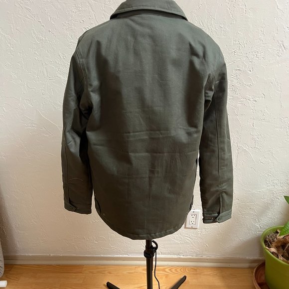 Ascolor Medium Men's Twill Quilted Olive Jacket - Picture 2 of 5